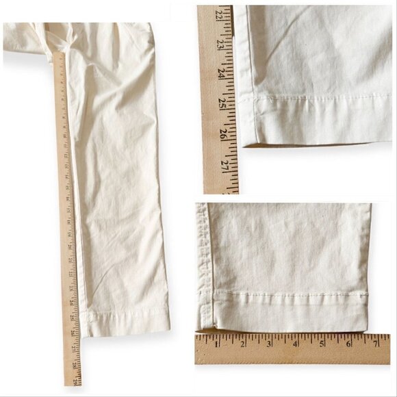 New with tag, J.Crew Puff-sleeve chino jumpsuit, Ivory, Size 2 - Picture 16 of 16
